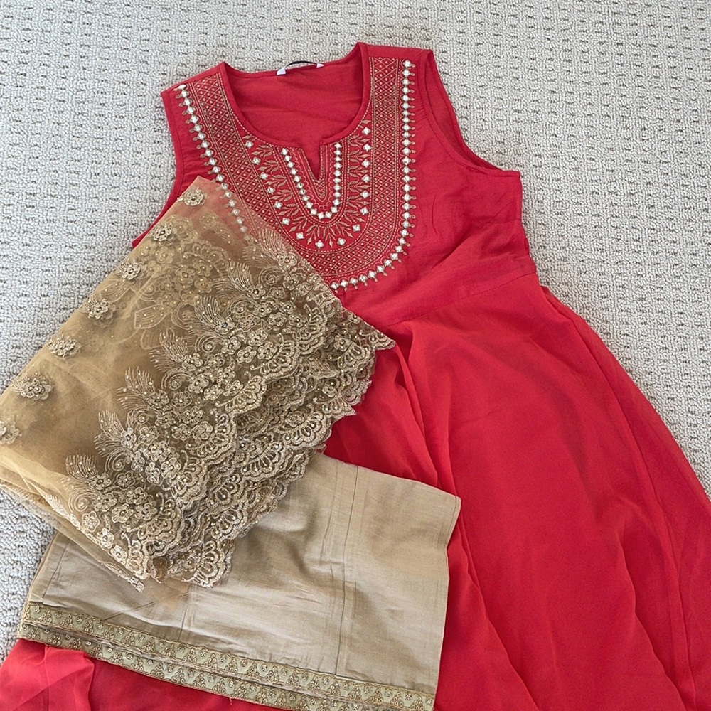 High-Low Style Indian Suit